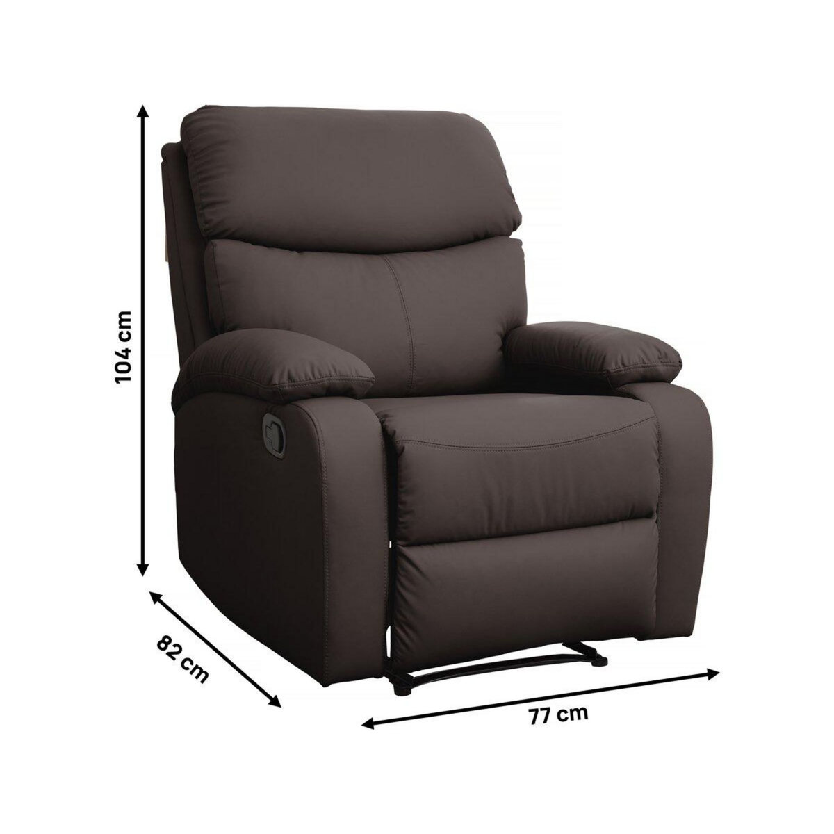 Habitat et Jardin Fauteuil inclinable  Giselle  - Marron