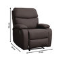 Voir la diapositive 3 : Habitat et Jardin Fauteuil inclinable  Giselle  - Marron