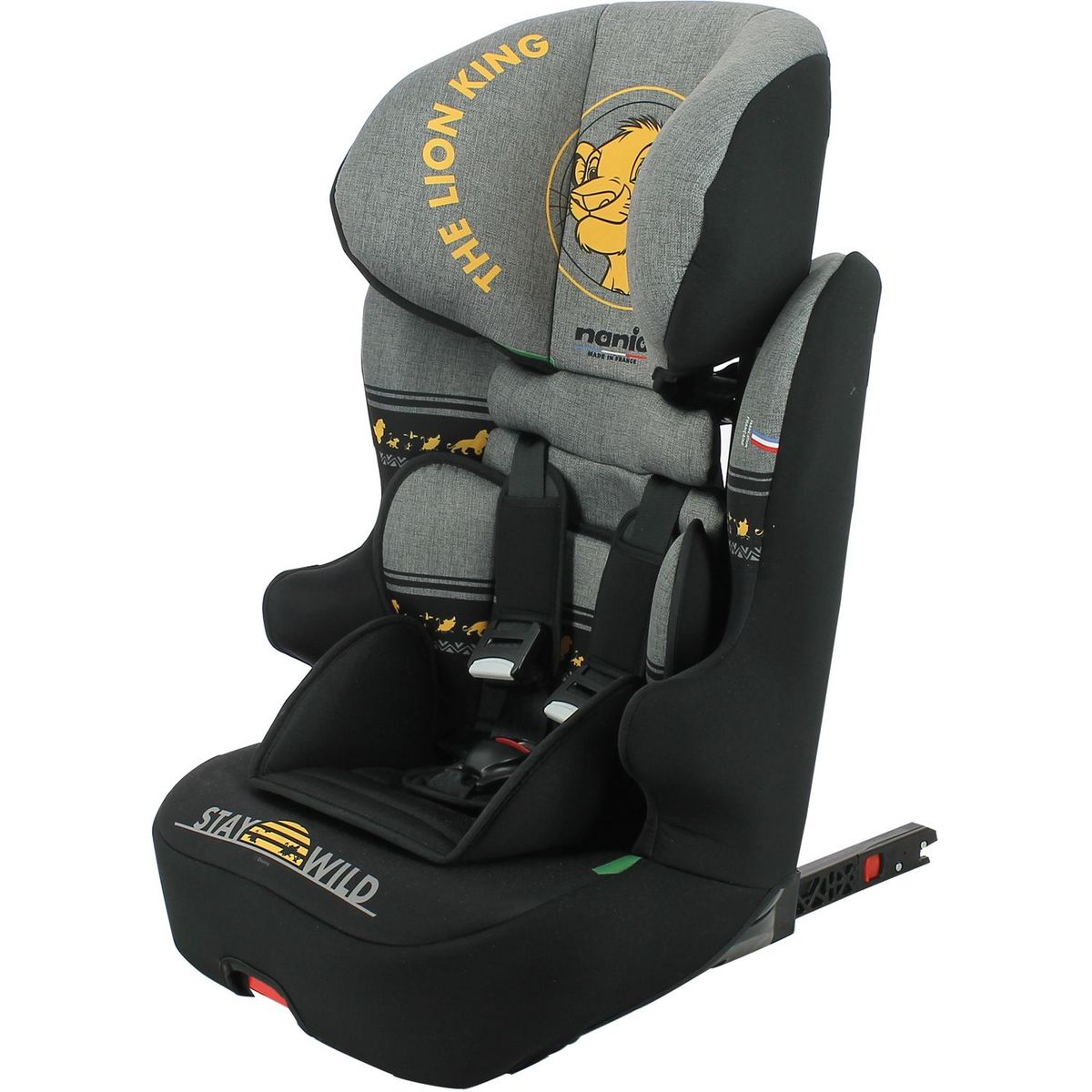 NANIA Siège auto fixations isofix RACE I FIX 76-140 cm R129 i-Size Disney