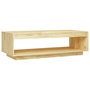 Voir la diapositive 2 : VIDAXL Table basse 110x50x33,5 cm bois de pin massif