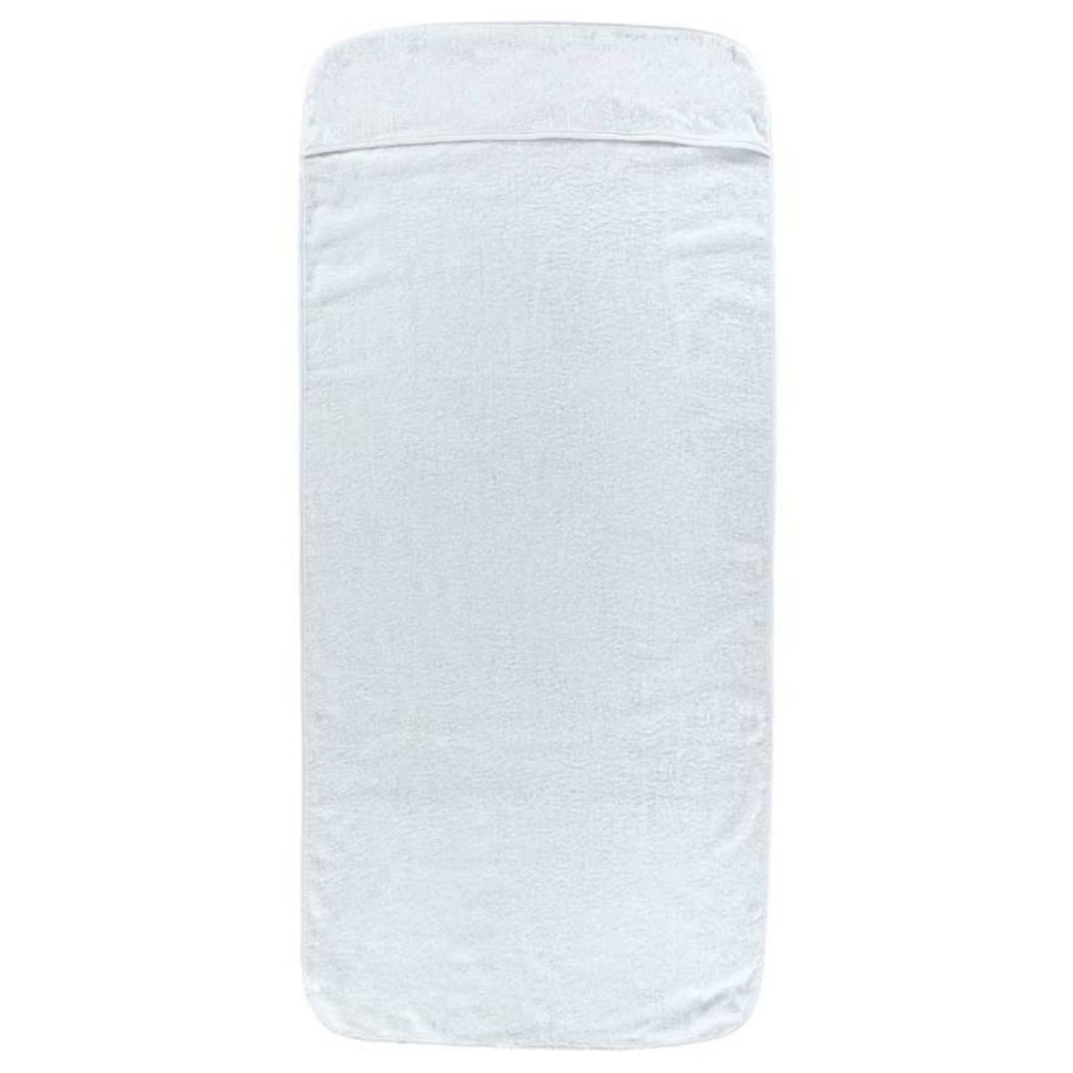 VIDAXL Serviettes de plage 2 pcs blanc 75x200 cm tissu 400 GSM