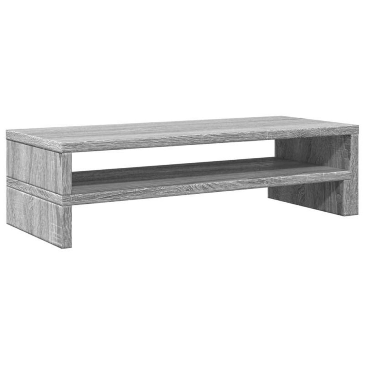 VIDAXL Support de moniteur sonoma gris 54x22x15 cm bois d ingénierie
