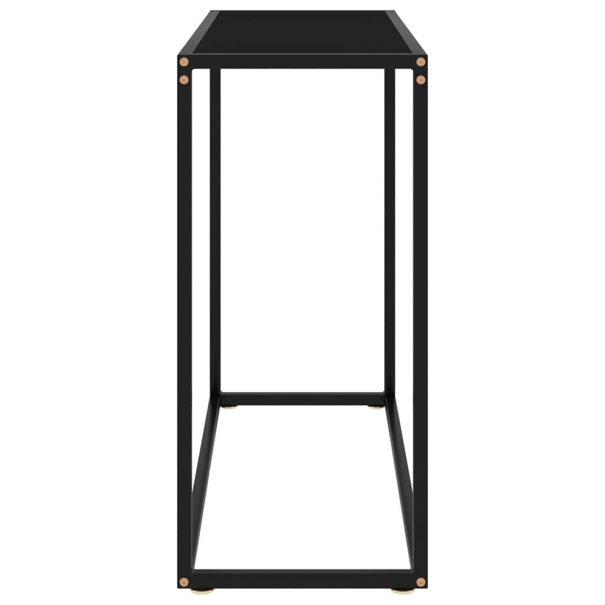 Voir la diapositive 3 : VIDAXL Table console Noir 80x35x75 cm Verre trempe
