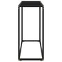 Voir la diapositive 3 : VIDAXL Table console Noir 80x35x75 cm Verre trempe