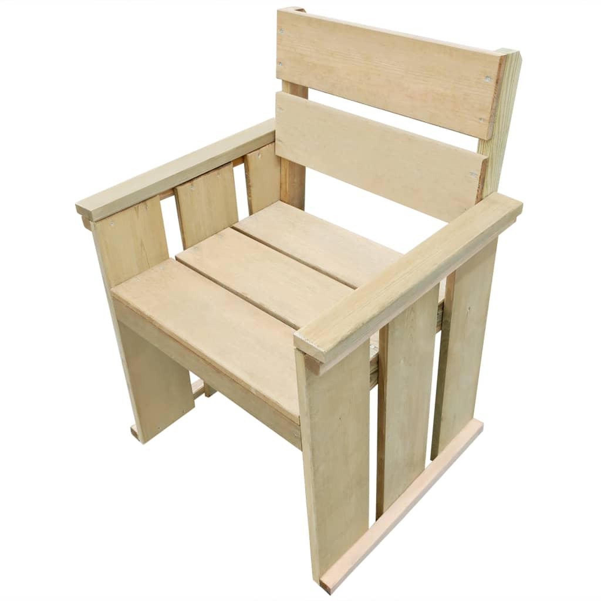Voir la diapositive 1 : VIDAXL Chaise d'exterieur Pinede impregnee