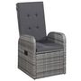 Voir la diapositive 3 : VIDAXL Ensemble a manger de jardin 3 pcs Gris