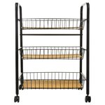 ATMOSPHERA Resserre rectangle métal bois Nera