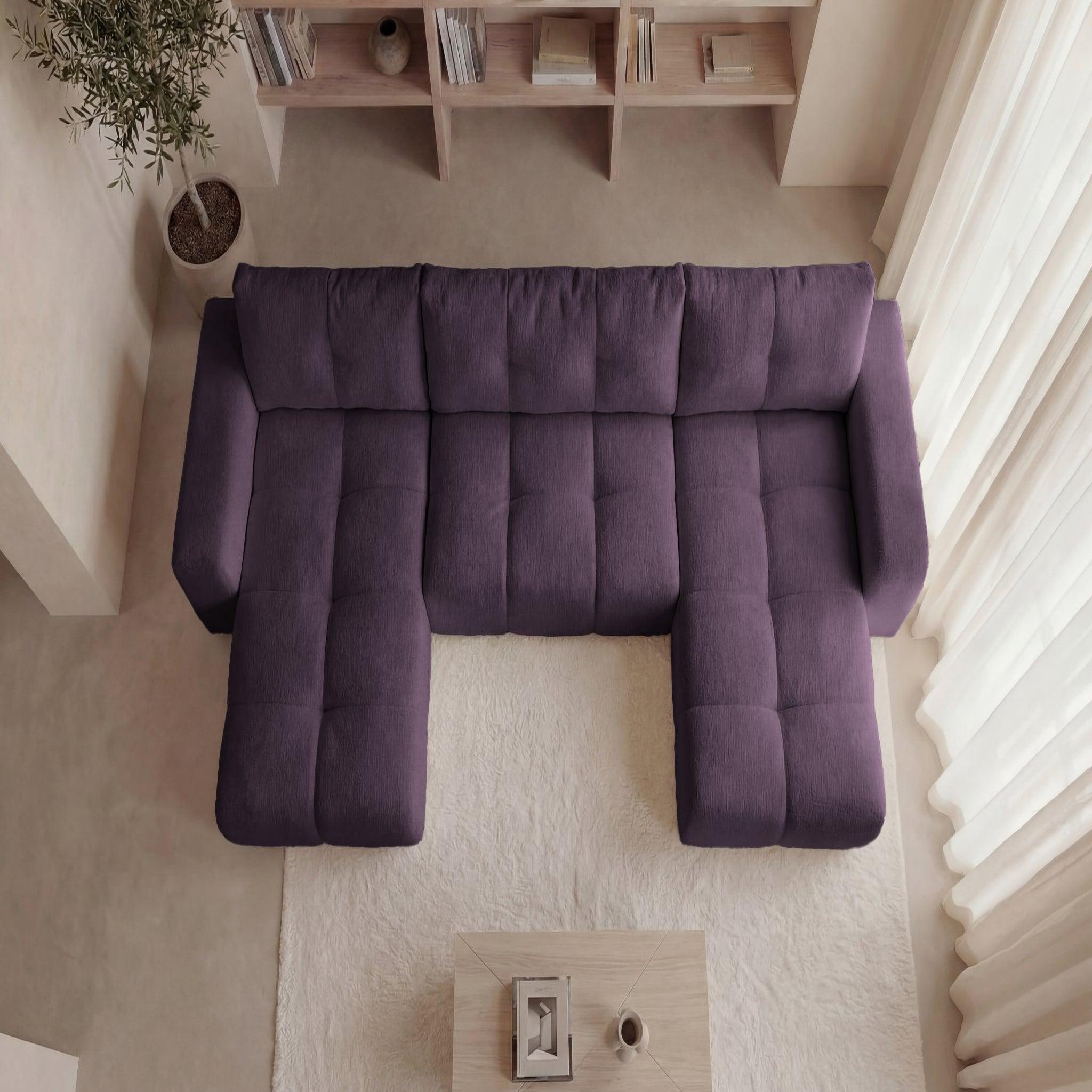 Voir la diapositive 6 : CASANOVA PARIS Constance - canapé panoramique tissu chenille