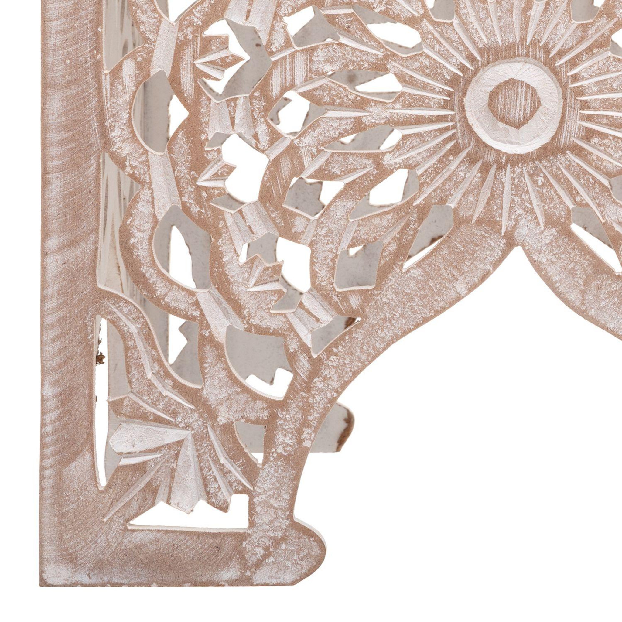 Voir la diapositive 3 : ATMOSPHERA 2 Tables d'appoint bois design ethnique Terre - Marron