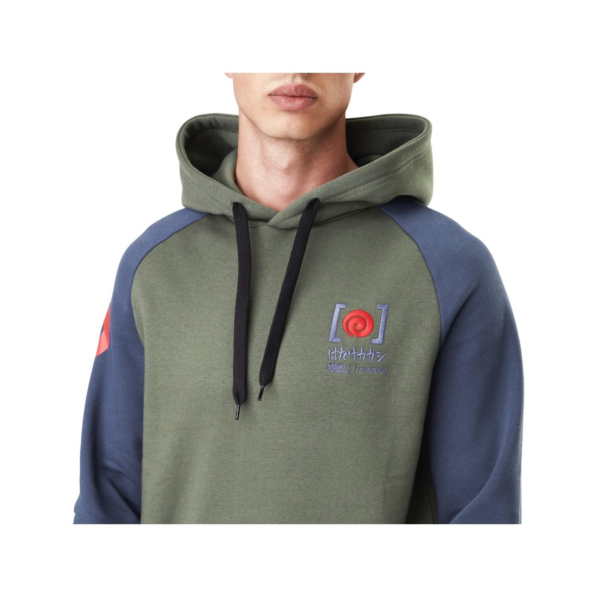 Voir la diapositive 3 : CAPSLAB Sweat à capuche homme naruto kakashi