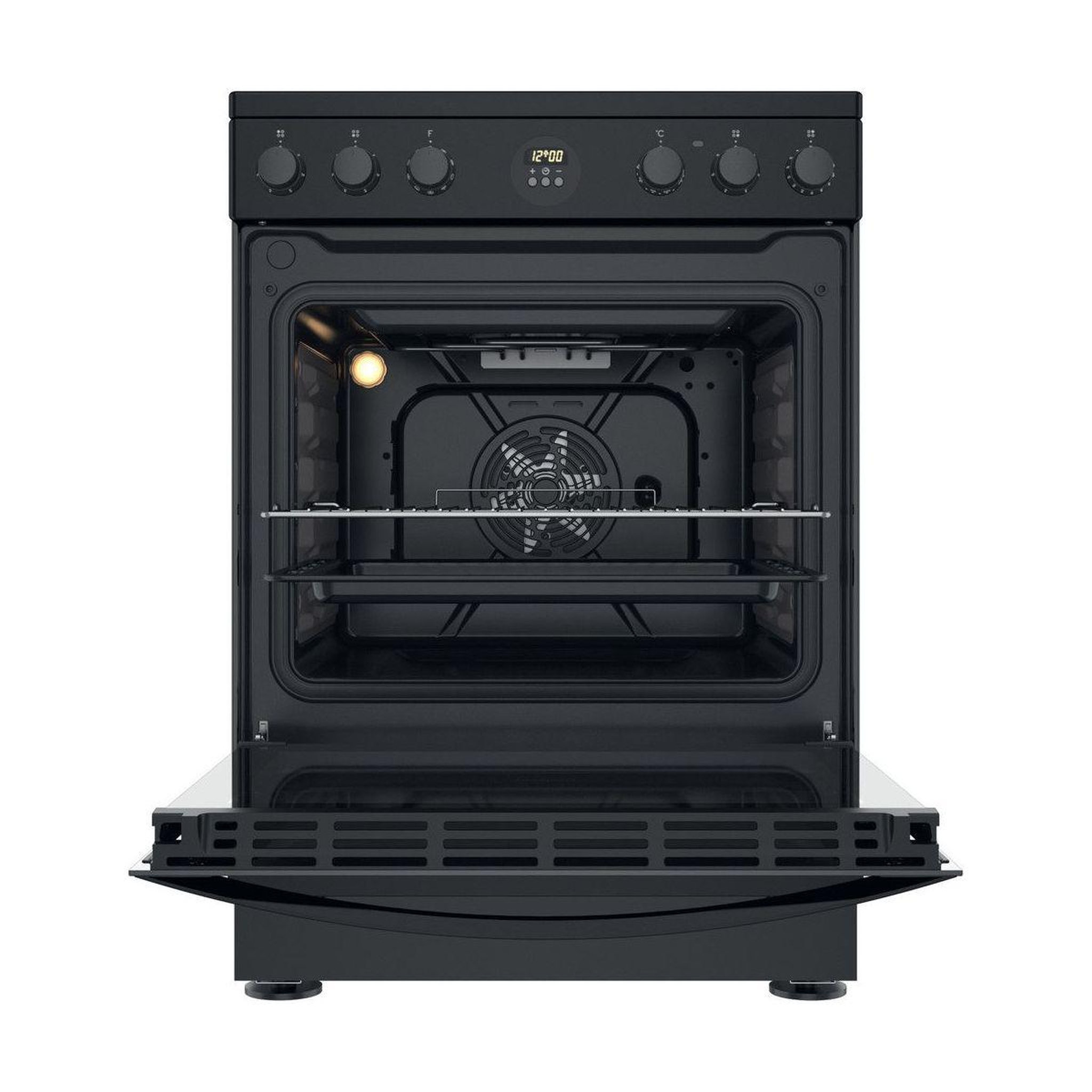 Voir la diapositive 5 : Indesit Cuisinière vitrocéramique IS67V5CCB/FR