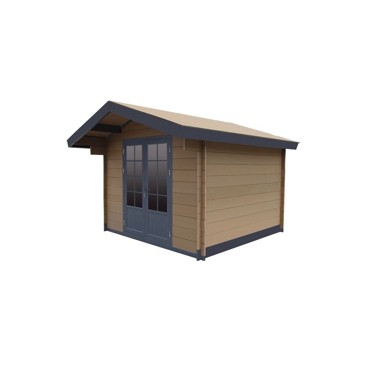 Woodlife garden Abri de jardin composite - 14,44m²- marron 