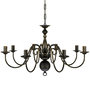 Voir la diapositive 3 : VIDAXL Lustre en metal noir antique 8 x E14 ampoules