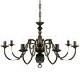 Voir la diapositive 3 : VIDAXL Lustre en metal noir antique 8 x E14 ampoules