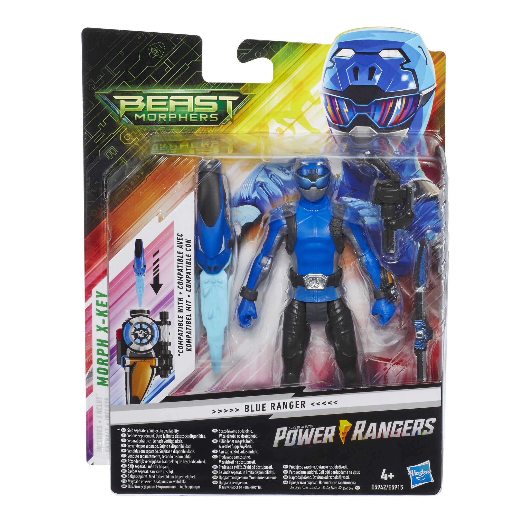 Voir la diapositive 7 : HASBRO Figurine articulée Ranger 15 cm - Power Rangers Beast Morphers