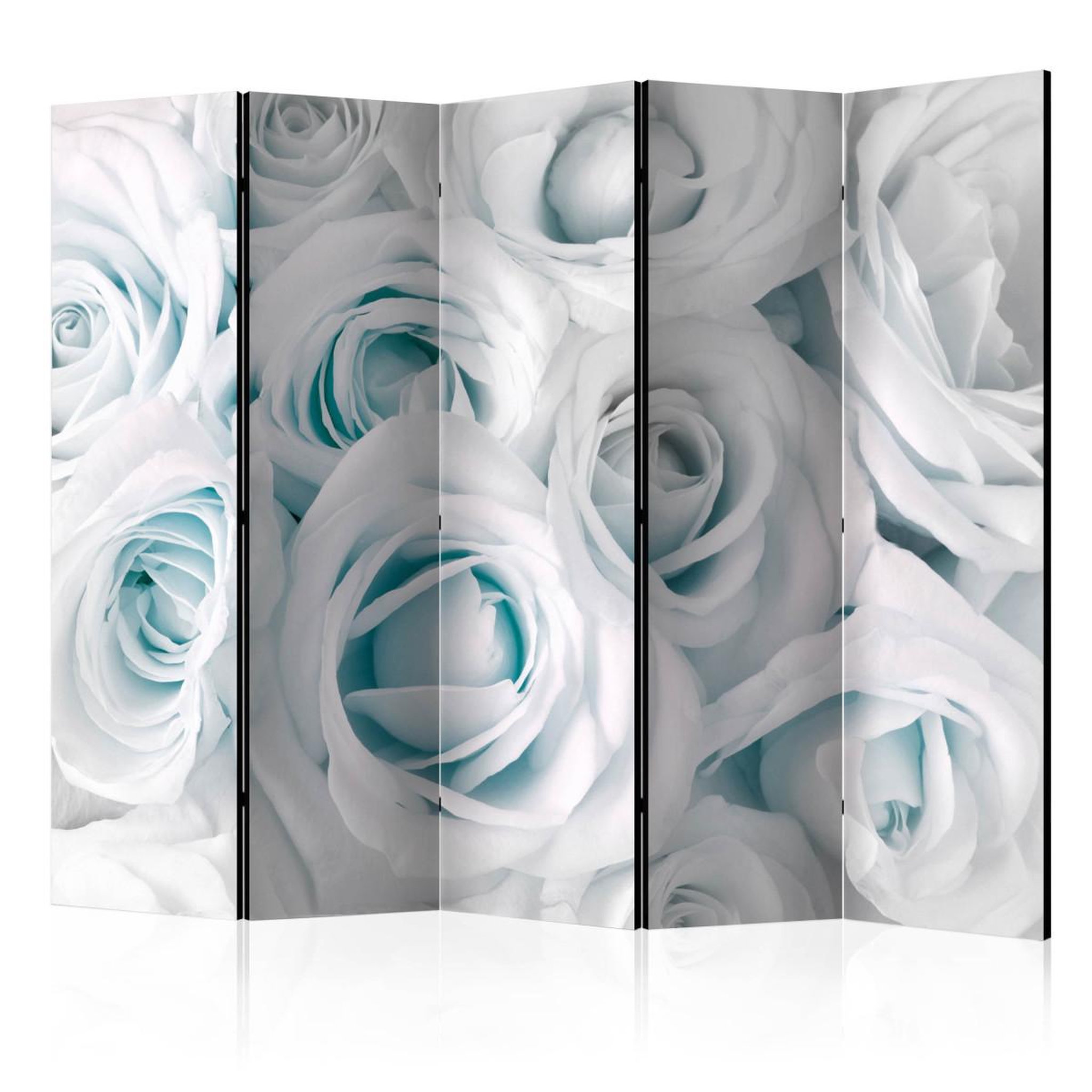 Paris Prix Paravent 5 volets  satin rose turquoise  172x225cm