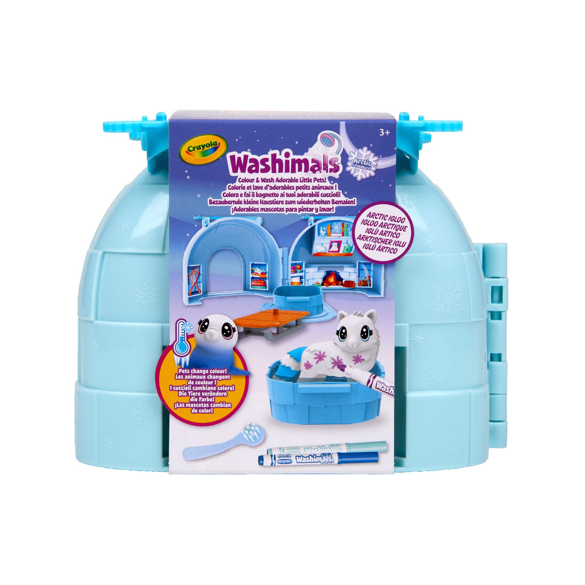 GOLIATH Whashimals Igloo - Colorie et lave d'adorables petits animaux