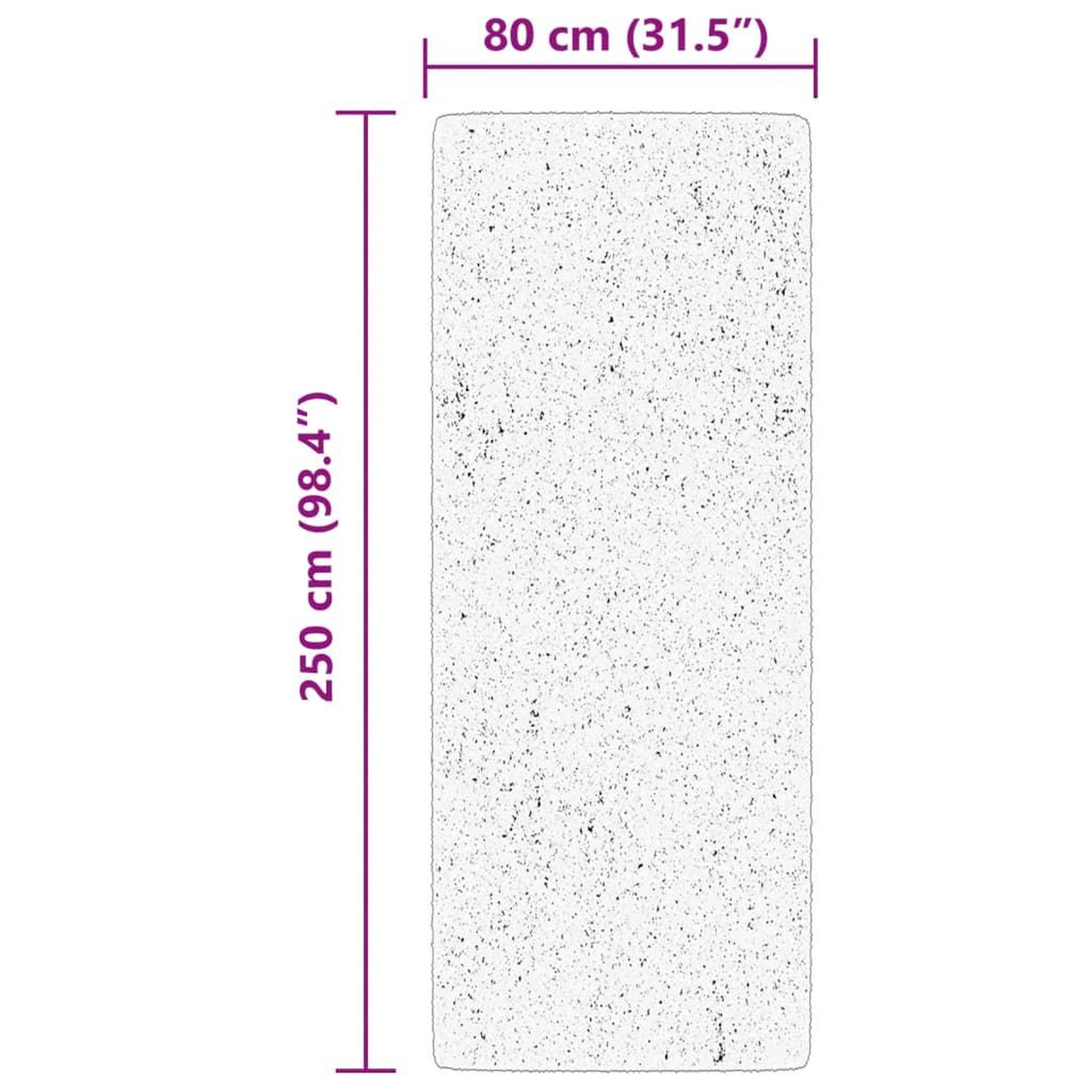 Voir la diapositive 6 : VIDAXL Tapis HUARTE a poils courts doux lavable rouge clair 80x250 cm