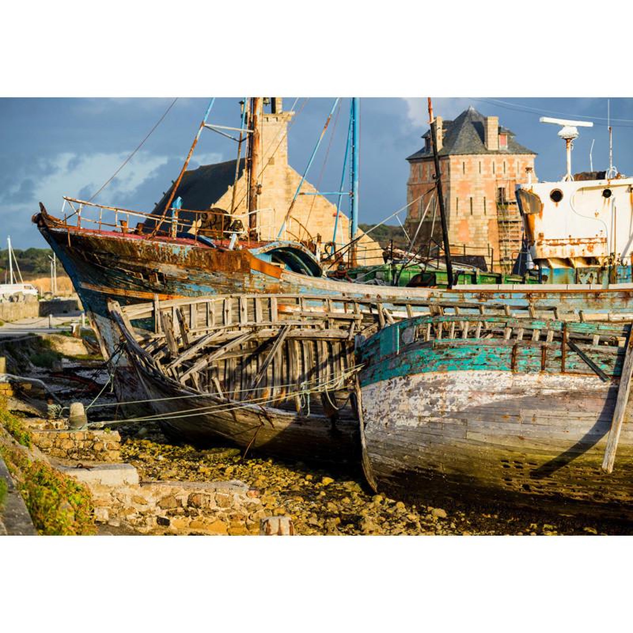Voir la diapositive 2 : ALIZE Puzzle 1000 pièces Bateaux au port de Bretagne – Paysage marin – Adulte – Alizé