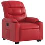 Voir la diapositive 4 : VIDAXL Fauteuil inclinable electrique rouge similicuir