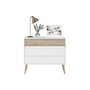 Voir la diapositive 4 : PARISOT Commode - AALBORG - 3 tiroirs - Blanc - Style scandinave - 90,8 x 40 x 77,5 - PARISOT