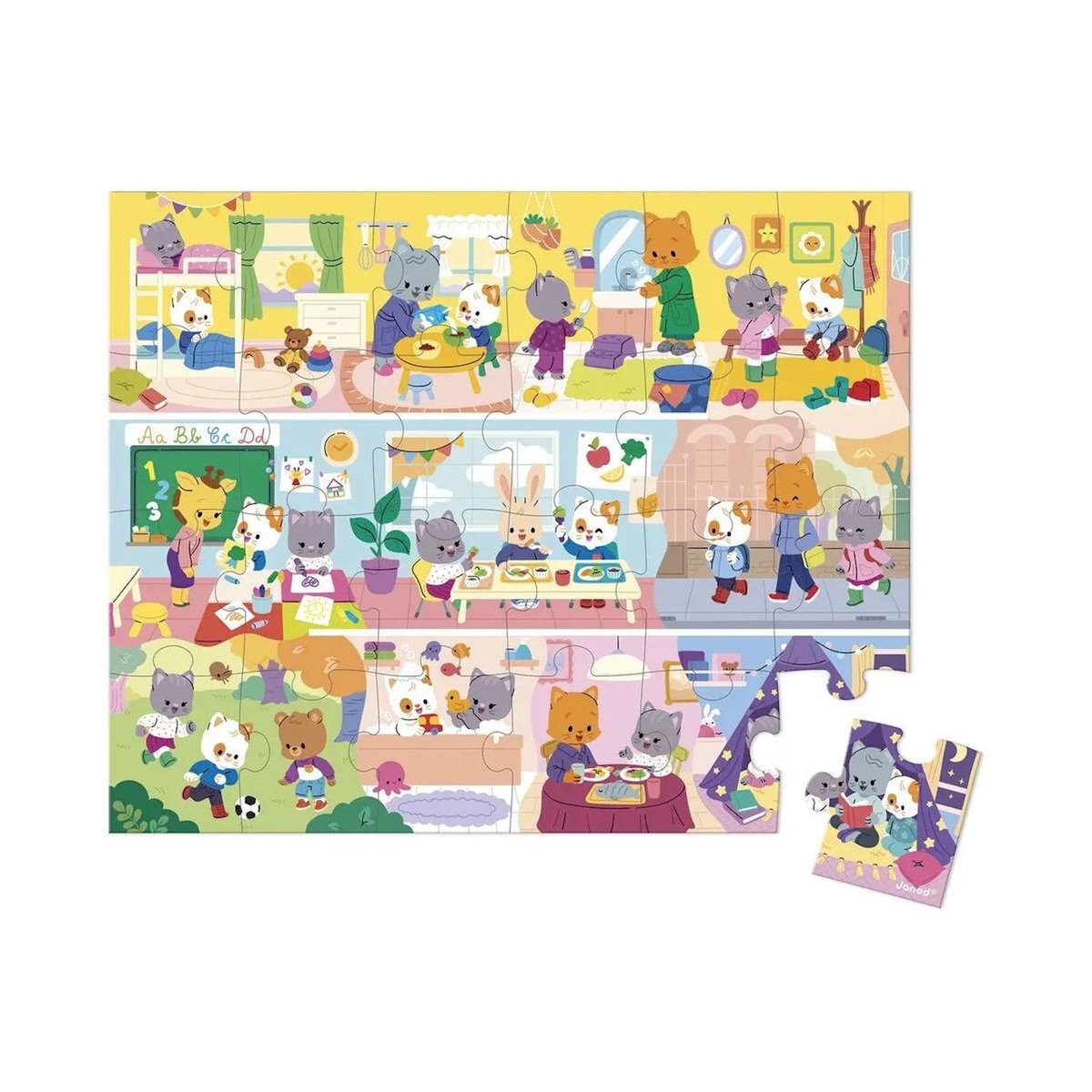 Juratoys-Janod 24 Pieces Les rituels de la journee