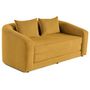 Voir la diapositive 2 : BEST MOBILIER Nuvia - canapé convertible déplimousse 2 places en velours texturé