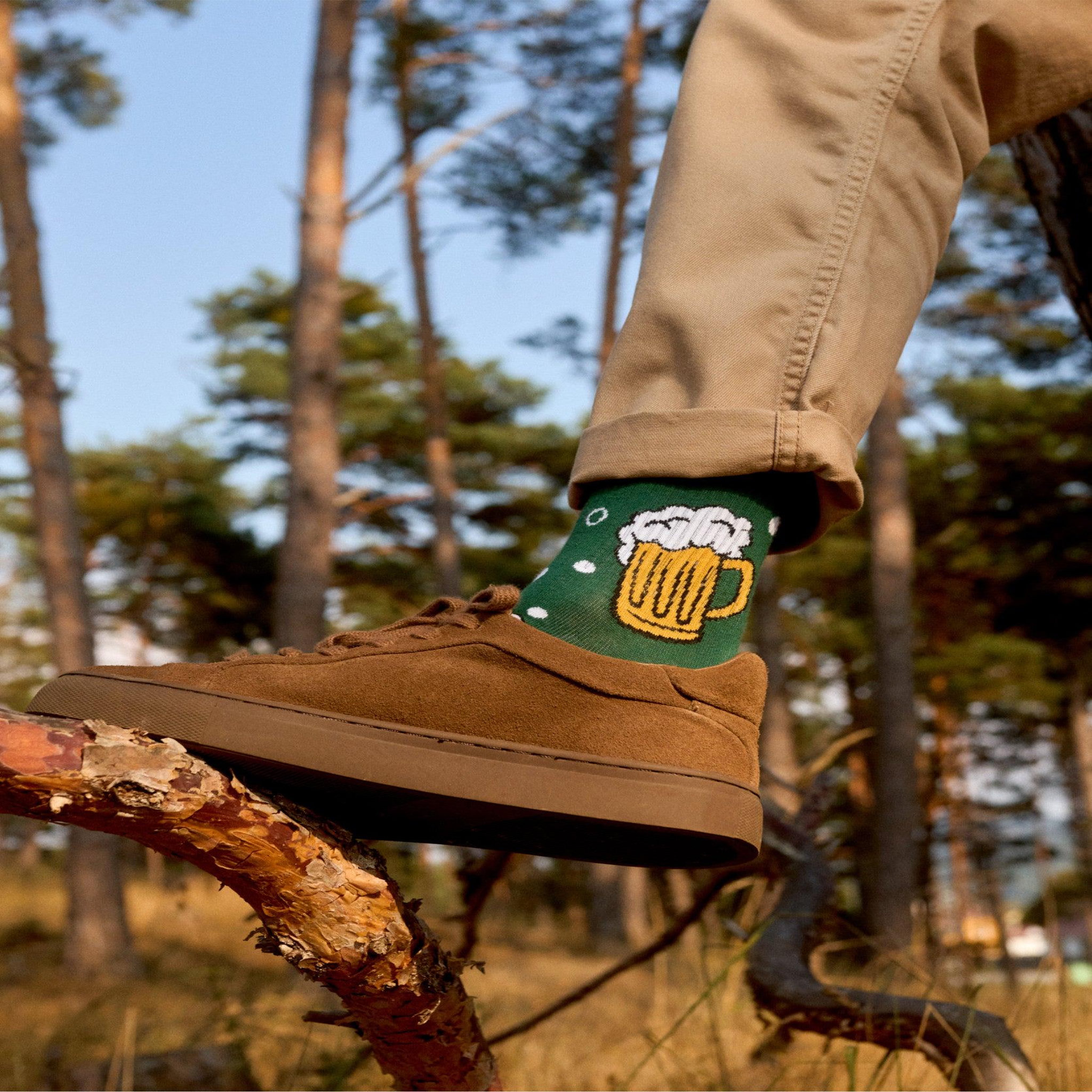 Voir la diapositive 2 : DEDOLES Chaussettes courtes bière et bulles