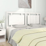 VIDAXL Tete de lit Blanc 165,5x4x100 cm Bois massif de pin