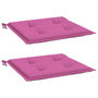 Voir la diapositive 3 : VIDAXL Coussins de chaise de jardin lot de 2 rose 50x50x3 cm tissu