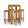 Voir la diapositive 2 : VIDAXL Ensemble de bar de jardin 5 pcs bois d'acacia solide