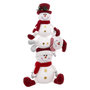 Voir la diapositive 1 : ATMOSPHERA Lot de 3 Bonhommes de Neige  Pyramide  75cm Blanc