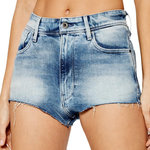 G-Star Raw Short Court en Jean  Femme Kafey Hotpant. Coloris disponibles : Bleu