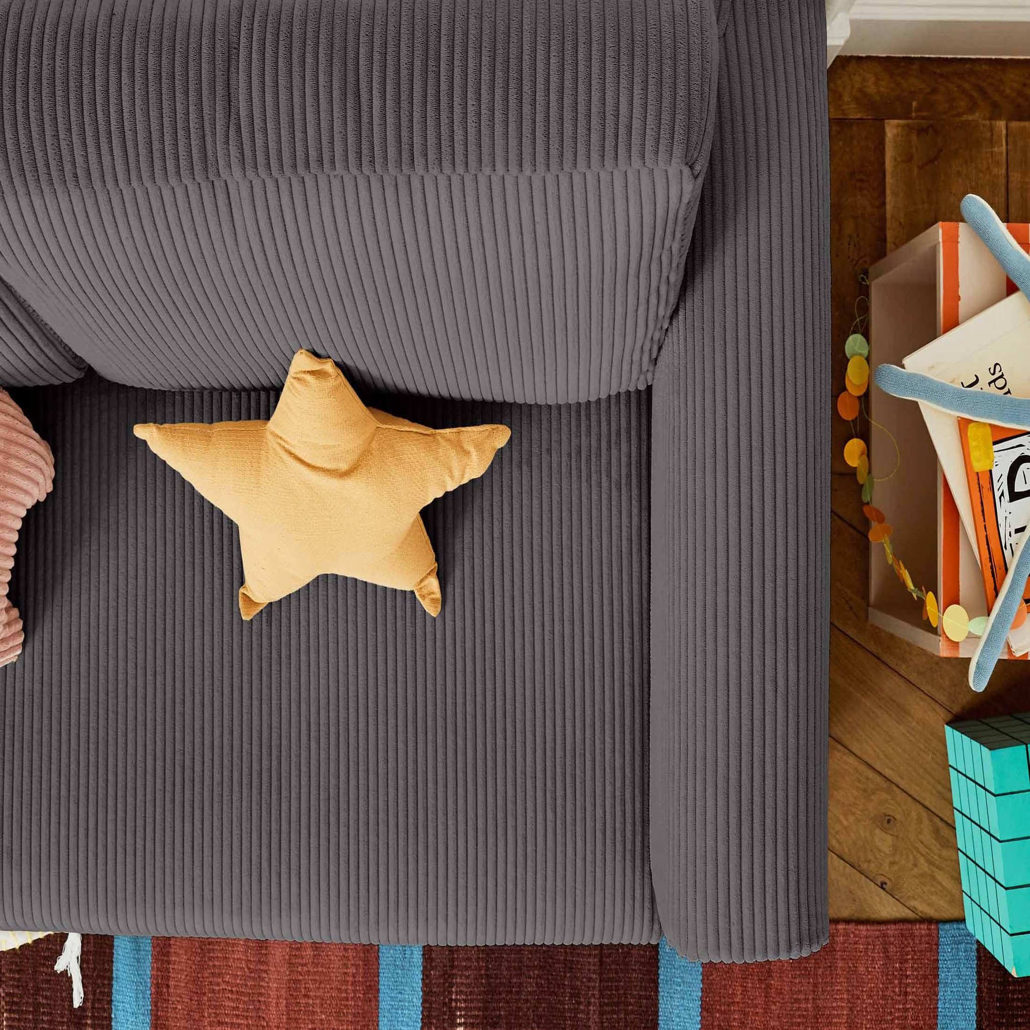 Voir la diapositive 6 : BEST MOBILIER Marilia - canapé 2 places - convertible déplimousse - en velours côtelé