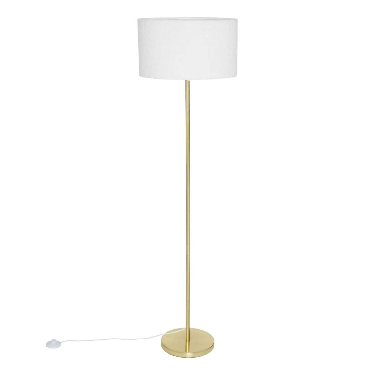 ATMOSPHERA Abat Jour en Tissu Bouclette  Beline  40cm Blanc