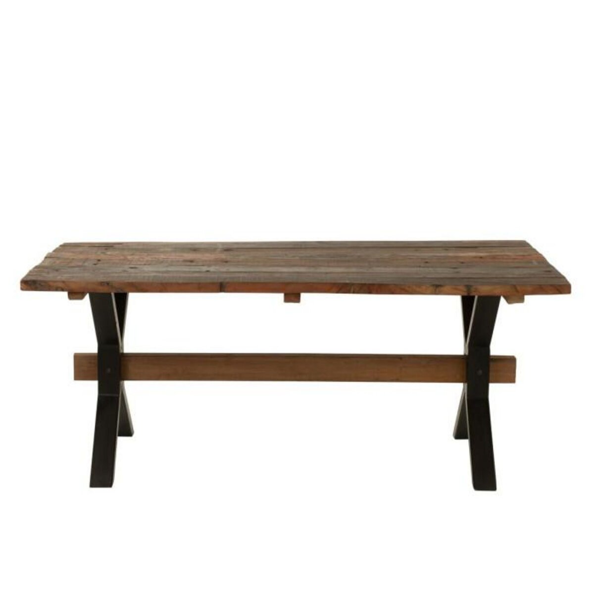Paris Prix Table à Manger en Bois Vieilli  Fannie  180cm Marron