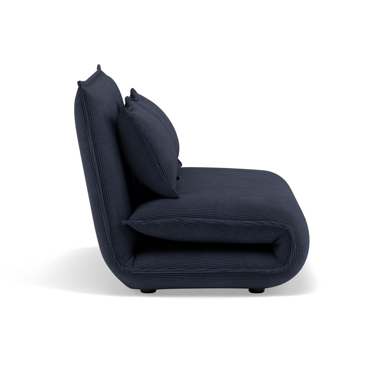 BEST MOBILIER Candice - banquette 2 places convertible clic-clac en velours côtelé