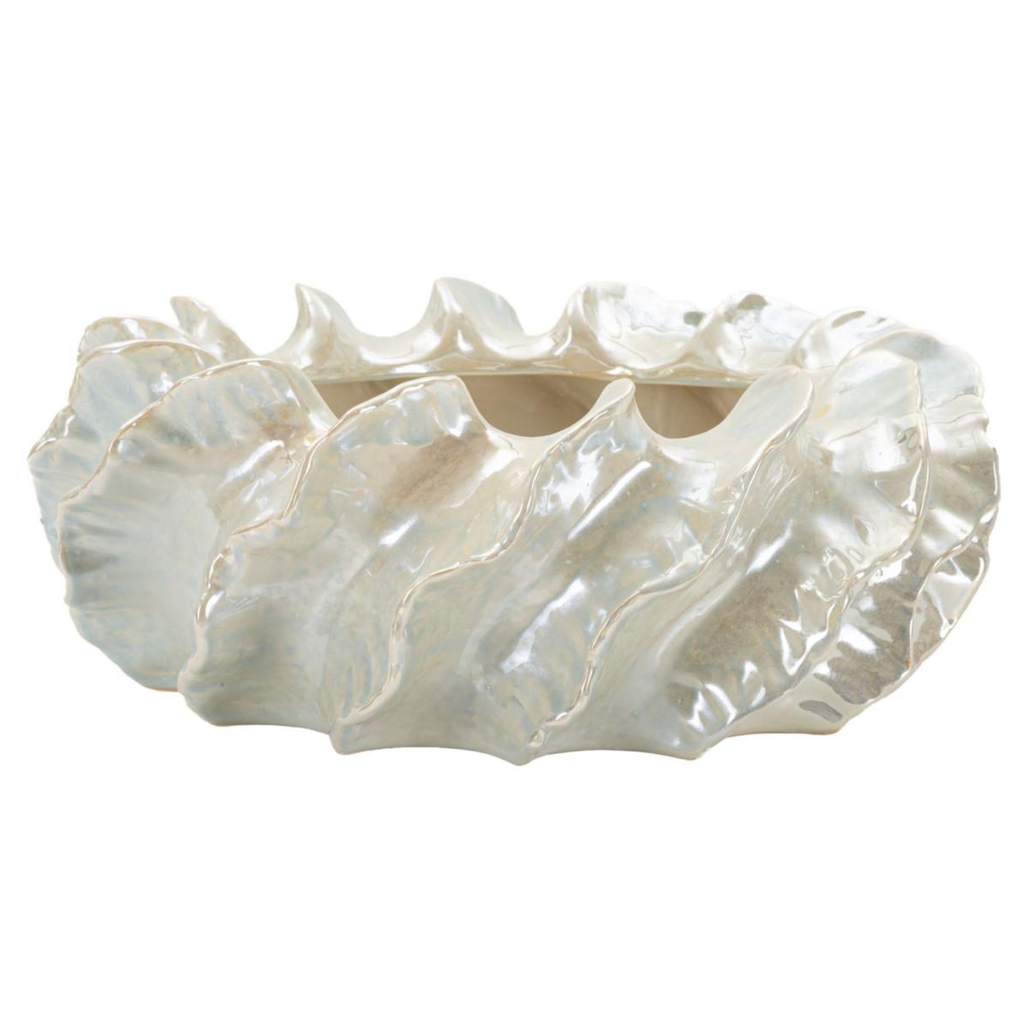 Paris Prix Cache-pot bas  perly  43cm blanc