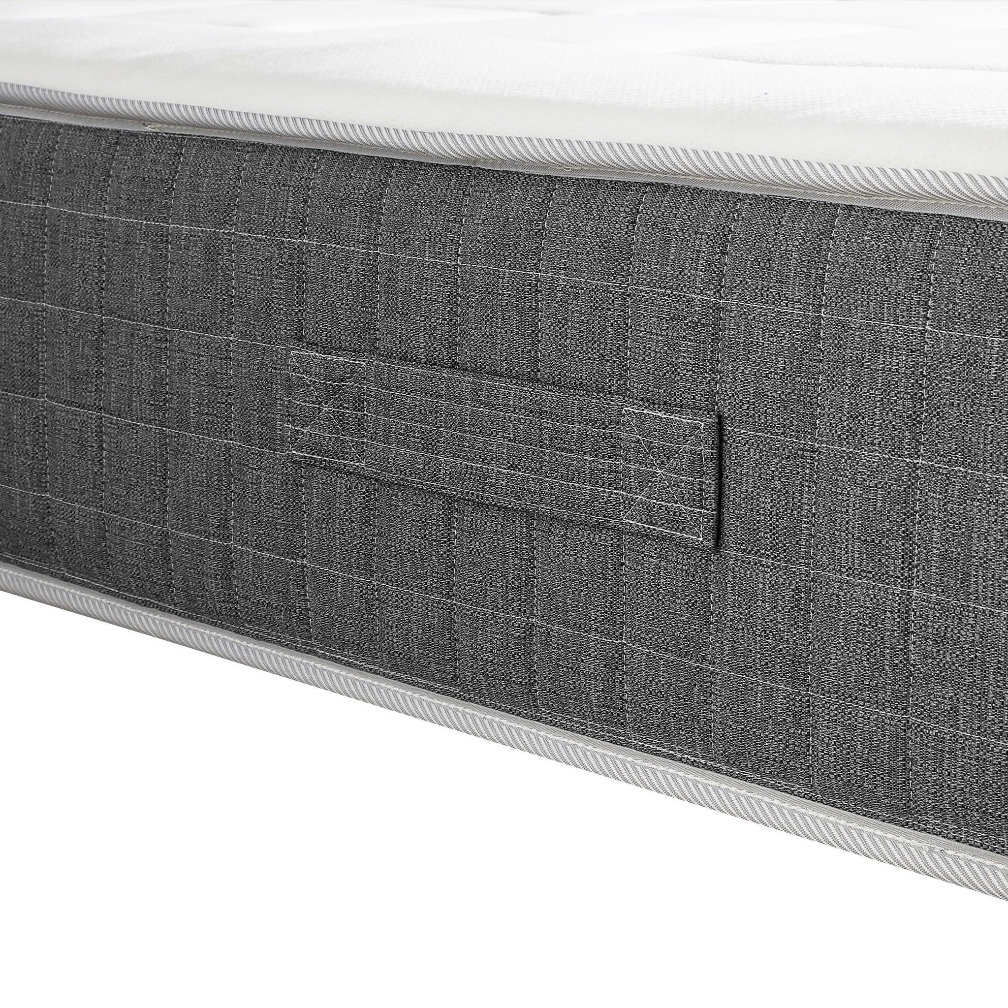 Voir la diapositive 6 : IDLITERIE Matelas ressorts MAX, 7 zones, sommier rigide, pack couette oreiller