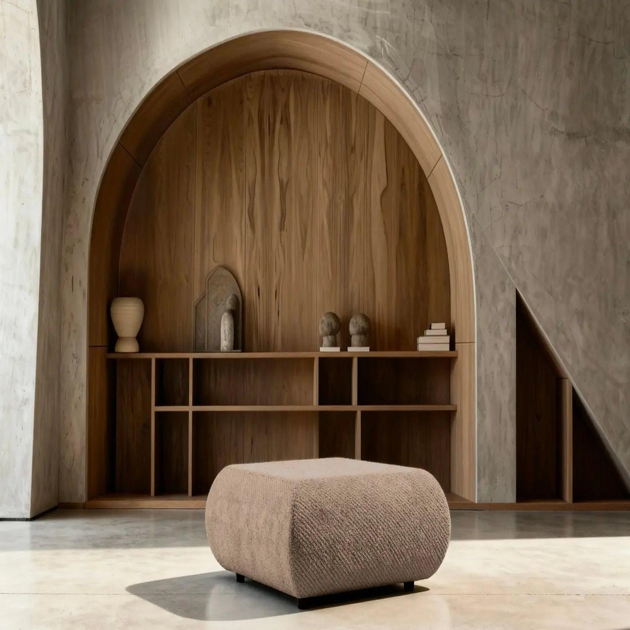 Voir la diapositive 5 : CASANOVA PARIS Levi - pouf tissu lisse