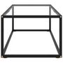 Voir la diapositive 3 : VIDAXL Table basse Noir avec verre trempe 100x50x35 cm