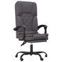 Voir la diapositive 2 : VIDAXL Fauteuil de massage inclinable de bureau Gris Similicuir