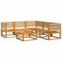 Voir la diapositive 3 : VIDAXL Salon de jardin avec coussins 6 pcs bois d'acacia solide
