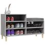 Voir la diapositive 4 : VIDAXL Armoire a chaussures Sonoma gris 102x36x60 cm Bois d'ingenierie