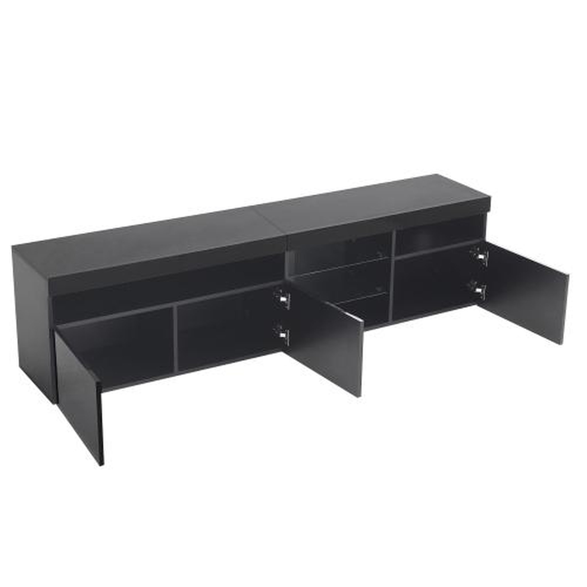 MERAX Meuble tv. Coloris disponibles : Noir, Blanc