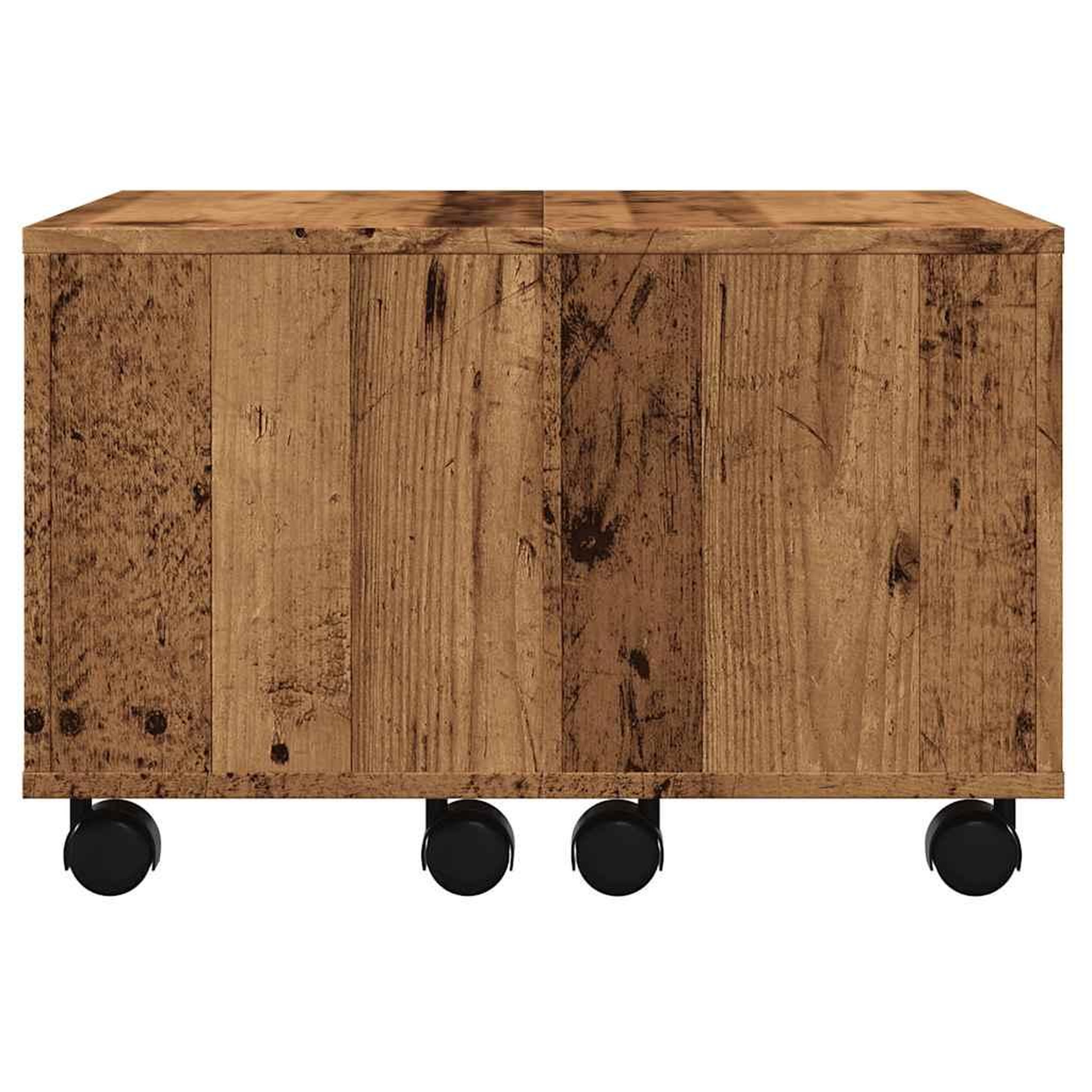 Voir la diapositive 5 : VIDAXL Table basse vieux bois 60x60x38 cm bois d'ingenierie