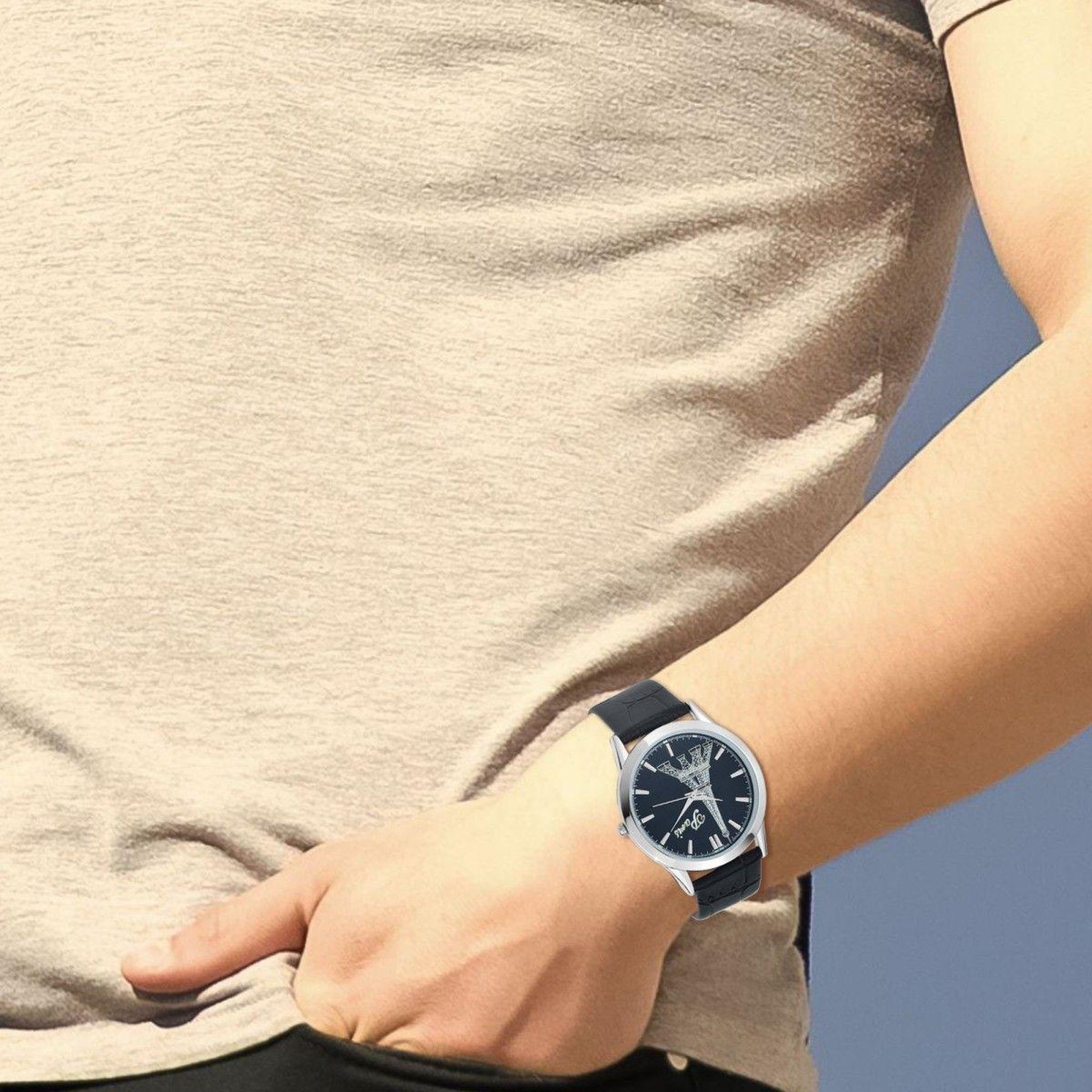 Voir la diapositive 2 : SC CRYSTAL Montre homme quartz