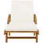 Voir la diapositive 3 : VIDAXL Chaises longues lot de 2 avec coussins 200x68x83 cm bois acacia