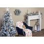 Voir la diapositive 5 : FEERIC LIGHT & CHRISTMAS Plaid de Noël motif pain d'épice - 130 x 180 cm - Rouge