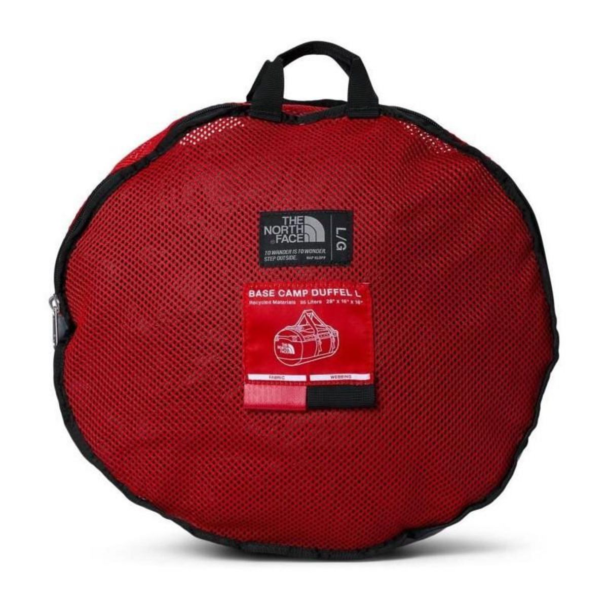 THE NORTH FACE Sac de sport - THE NORTH FACE - Base Camp Duffel L - Red/Black - 40,64 cm x 71,12 cm x 40,64 cm - 95 L
